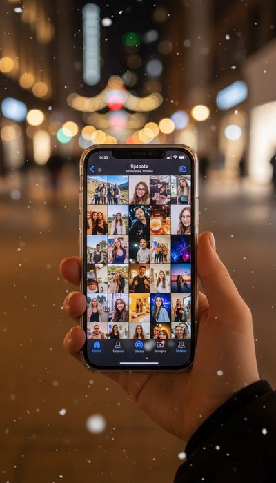 Apple iOS Photos App Grid View
