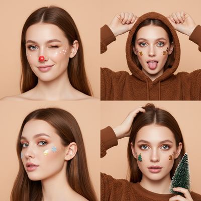 Christmas Special - Girl in Peach Background