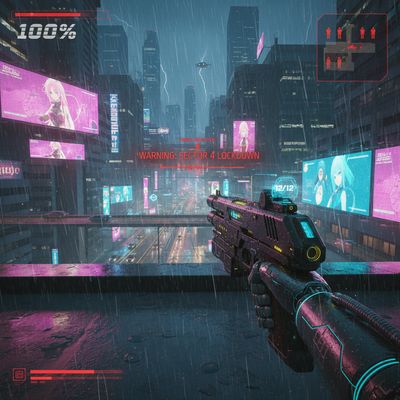 First-Person Shooter Game Perspective