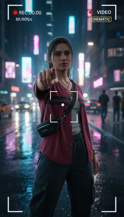 Woman Pointing Index Finger Toward Camera